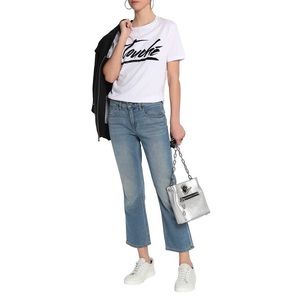 Alexander Wang Faded Mid-Rise Flared Jeans